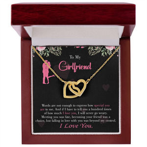 To My Girlfriend Words Are Not Enough Inseparable Necklace